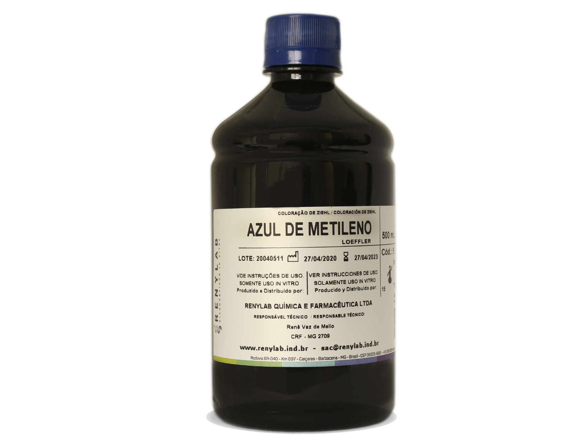 Azul de metileno Loeffler 1000 ml ICR - Grupo JAFS